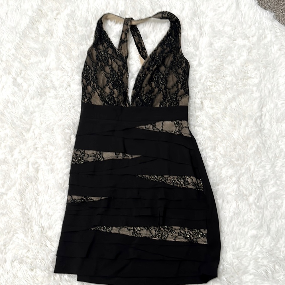Black mini dress